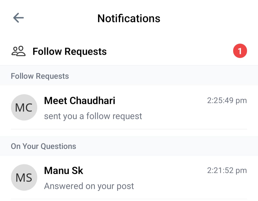 fonybox app showing the notifications screen